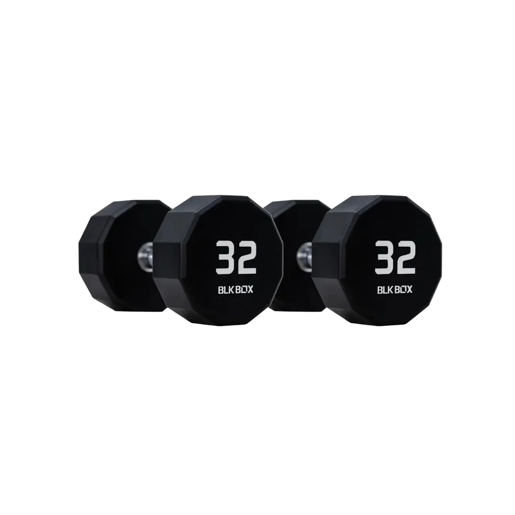12 Sided Urethane Dumbbell Set - (2-30kg) (15 pairs)