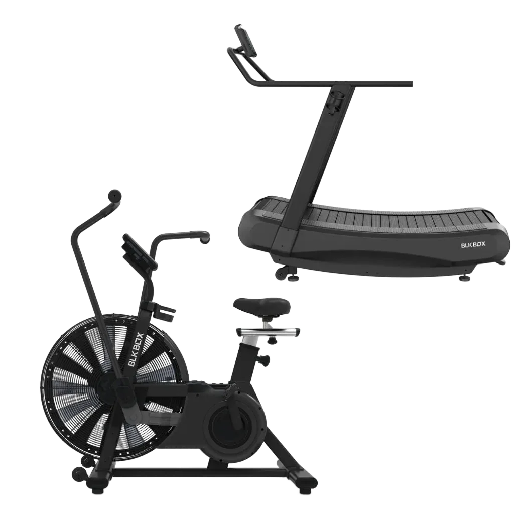 Air Bike and Curved Treadmill Cardio Bundle