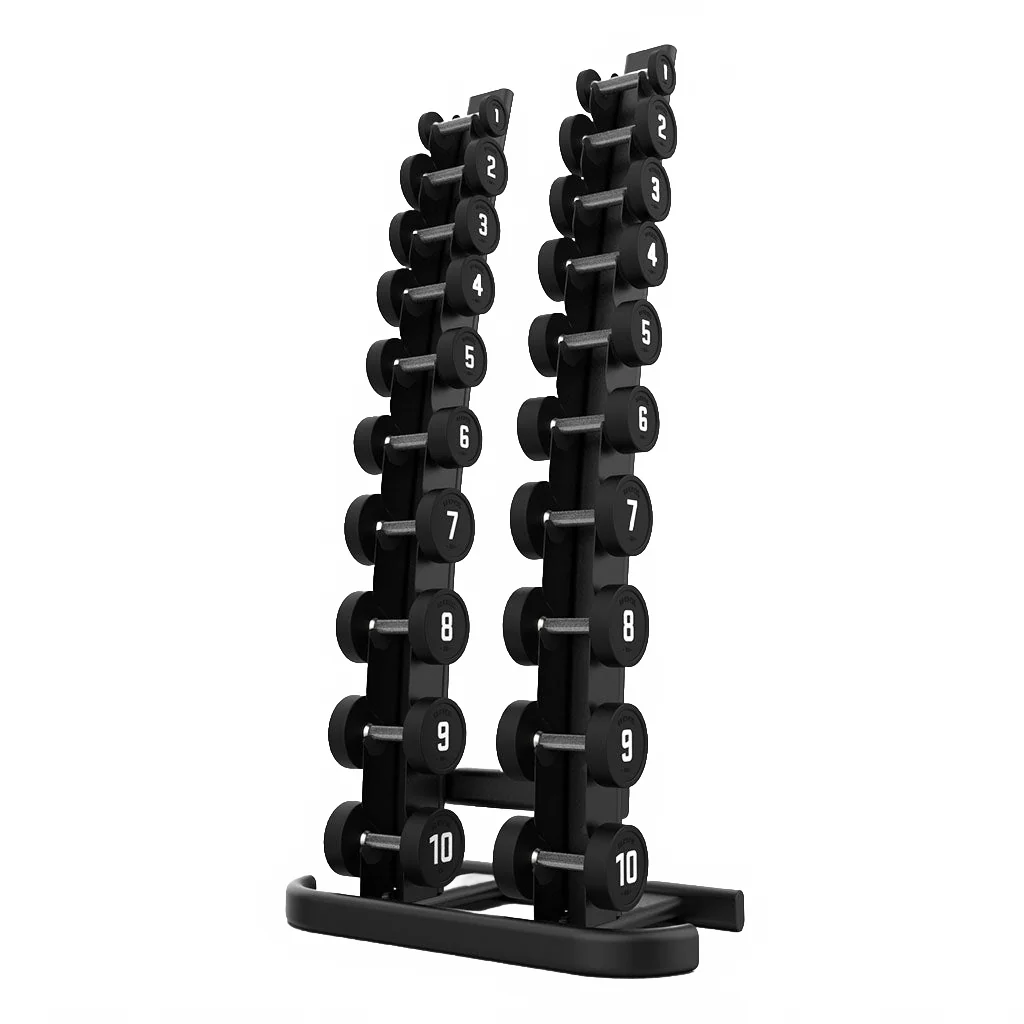 BLK BOX 10 Pair Vertical Dumbbell Rack - 1-10kg (Oval Frame) - Image 2