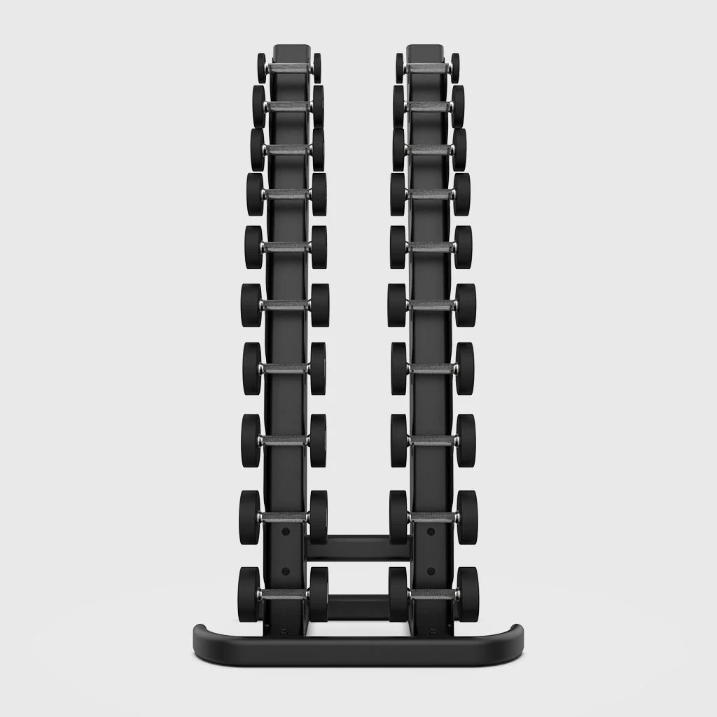 BLK BOX 10 Pair Vertical Dumbbell Rack - 1-10kg (Oval Frame) - Image 3