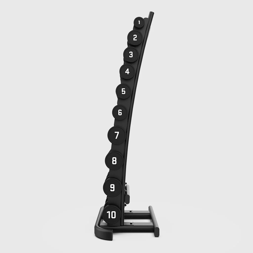 BLK BOX 10 Pair Vertical Dumbbell Rack - 1-10kg (Oval Frame) - Image 4
