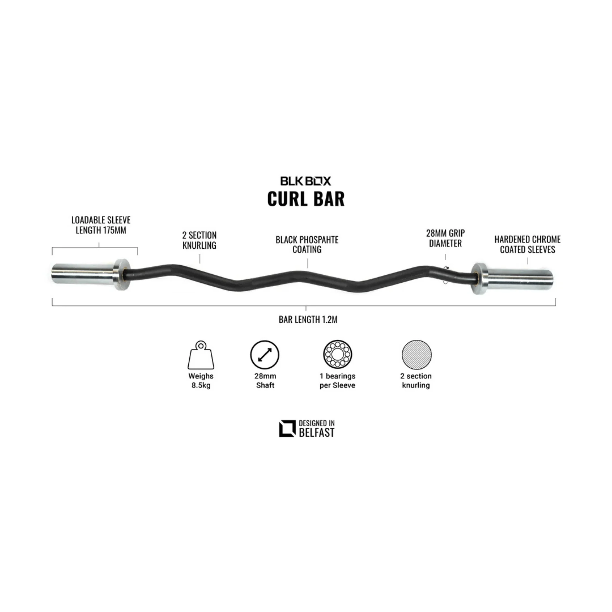 Curl Bar - 9kg - Image 8